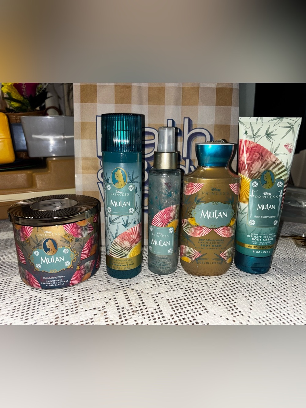 (2026)Disney Princess Mulan Bath & Body Set - Teal